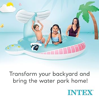 Amazon.co.jp: Intex 空気注入式クジラスプレー 子供用プール 2